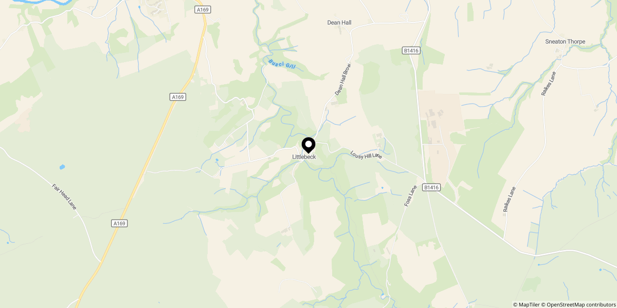 Approximate location of The Oaks, Littlebeck YO22 5HA