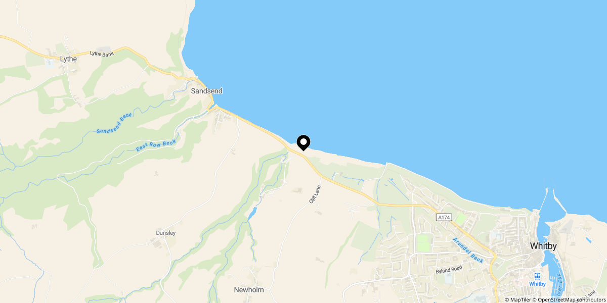 Approximate location of Saltmoore, Sandsend, Whitby, North Yorkshire, YO21 3SY
