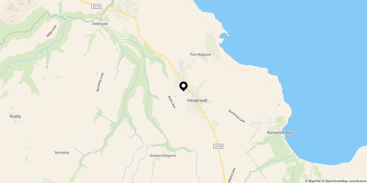 Approximate location of 75 High Street, Hinderwell