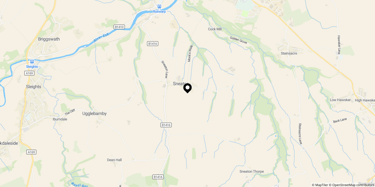 Approximate location of Beacon Way, Sneaton, Whitby, YO22 5HS