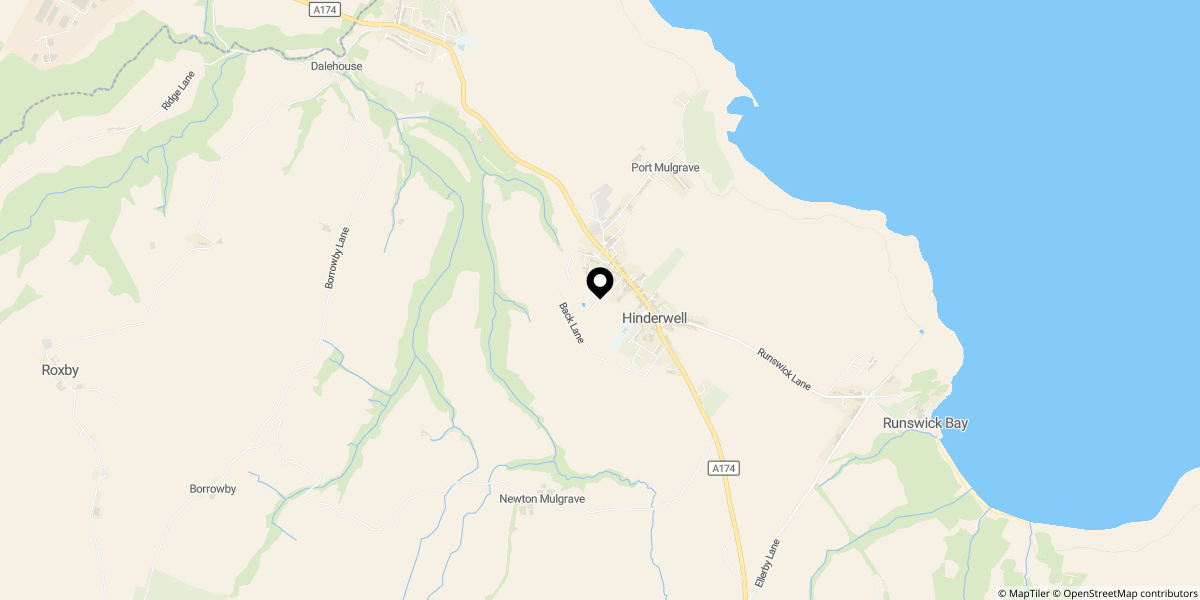 Approximate location of High Street, Hinderwell, North Yorkshire, TS13 5Et
