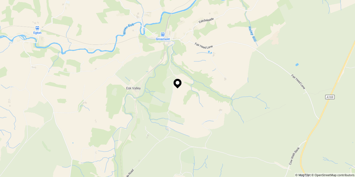 Approximate location of Birch House Farm, Goathland