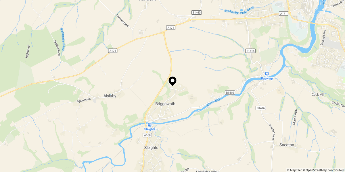 Approximate location of 5, Carr Hill Ridge, Briggswath, North Yorkshire, YO21 1RZ