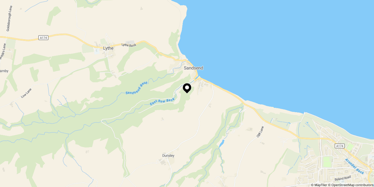 Approximate location of Sorrel, Saltmoore, Sandsend