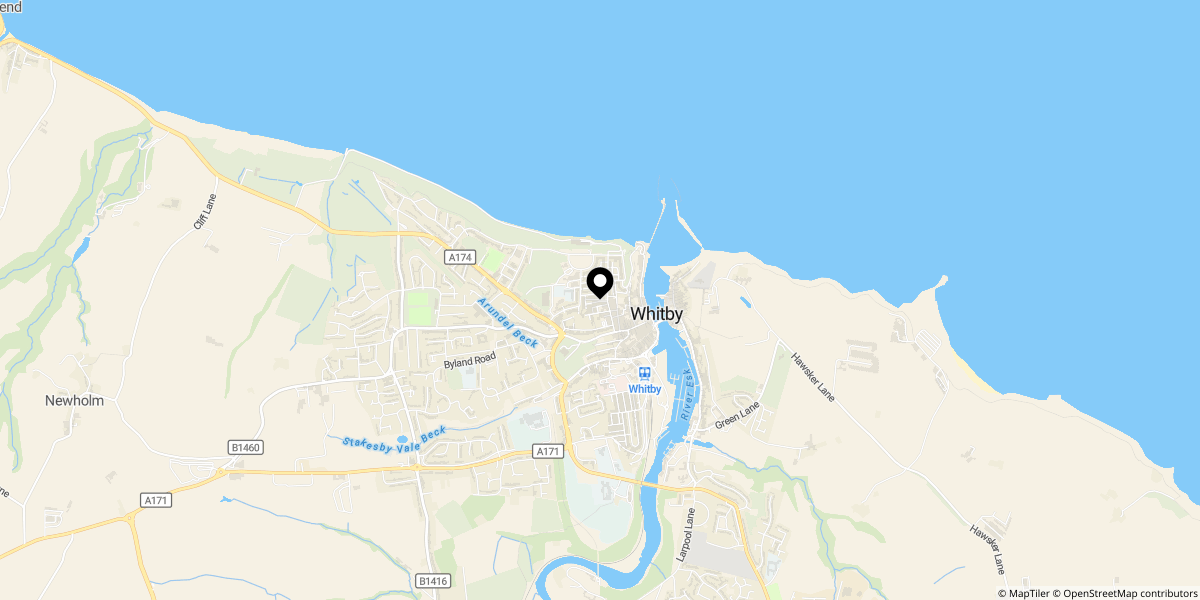Approximate location of Cliff Street, Whitby